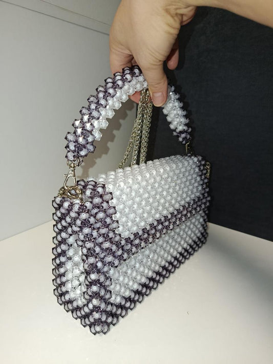 The Midnight Crystal Geometric Satchel